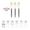 Gold with Black Handle Moderno Disposable Plastic Dinner Forks (240 Forks)